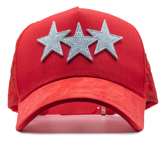 Star Hats Club Triple Stars Red