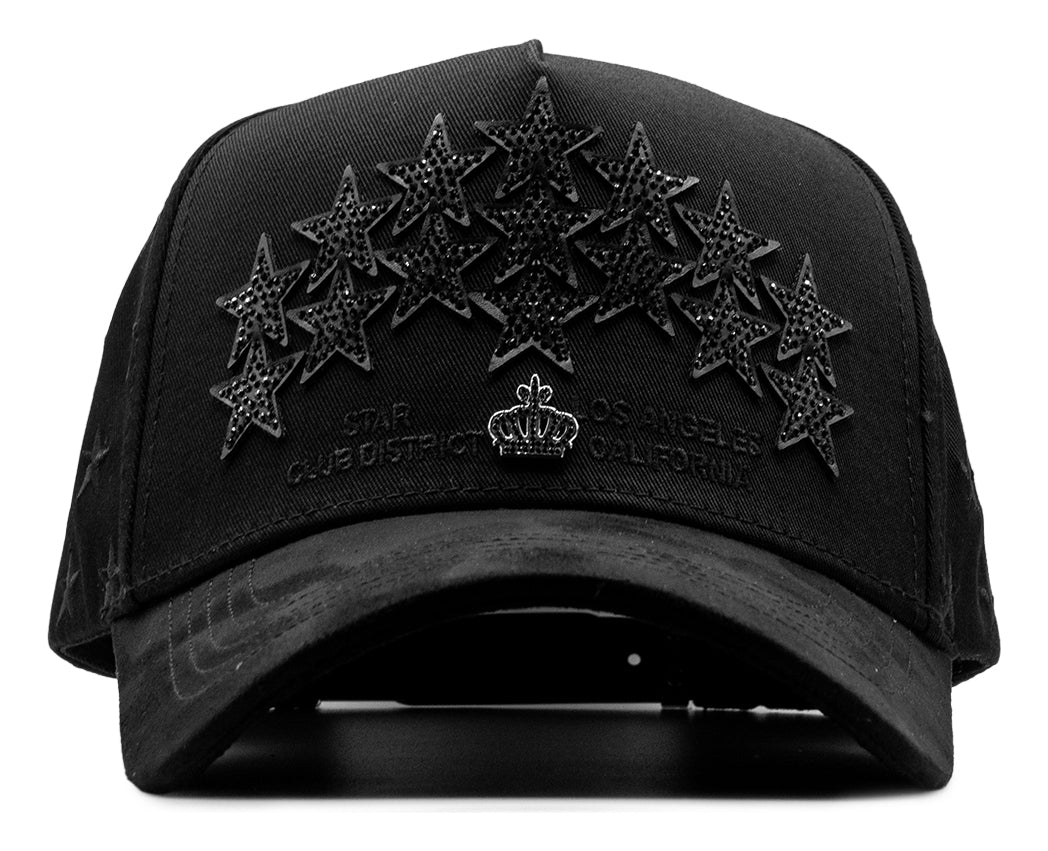 Star Hats Club District Total Black