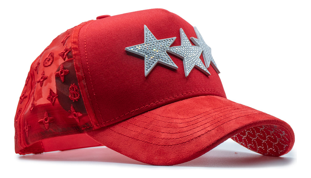 Star Hats Club Triple Stars Red